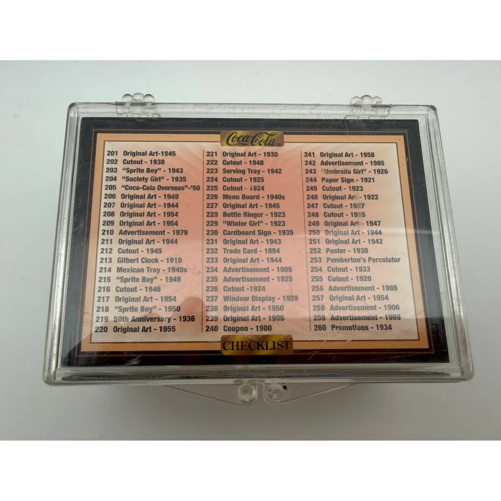 1994 The Coca-Cola Collection Series 3 Complete 100 Card Set 201-300 Vintage